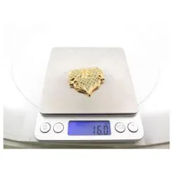 Autres Bijoux VINTAGE BROCHE CHRISTIAN LACROIX COEUR QUADRILLE 1994 EN METAL DORE STEEL BROOCH Doré -Collier Soldes 875143 4