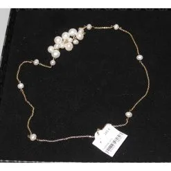 Autre Marque Misaki Superbe Sautoir Perles De Culture Blanches Neuf étiquette -Collier Soldes 93229 4