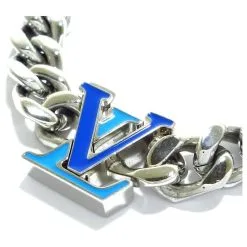 Autres Bijoux Louis Vuitton Collier Chaîne LV Argenté