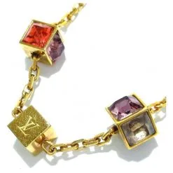 Autres Bijoux Louis Vuitton Collier Gamble Cube Collier Multicolore