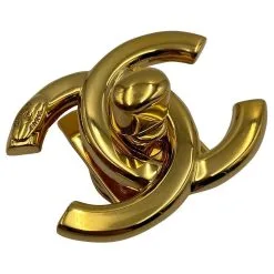 Autres Bijoux Fermoir CC D'origine CHANEL Fermoir En Or Doré