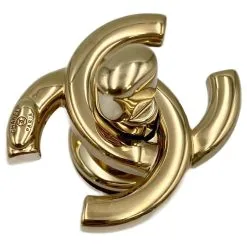 Autres Bijoux Fermoir Tourniquet En Or CHANEL CC Doré