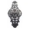 Autres Bijoux NEUF VINTAGE BROCHE CHRISTIAN LACROIX CROIX METAL NOIR & STRASS PENDENTIF BROOCH