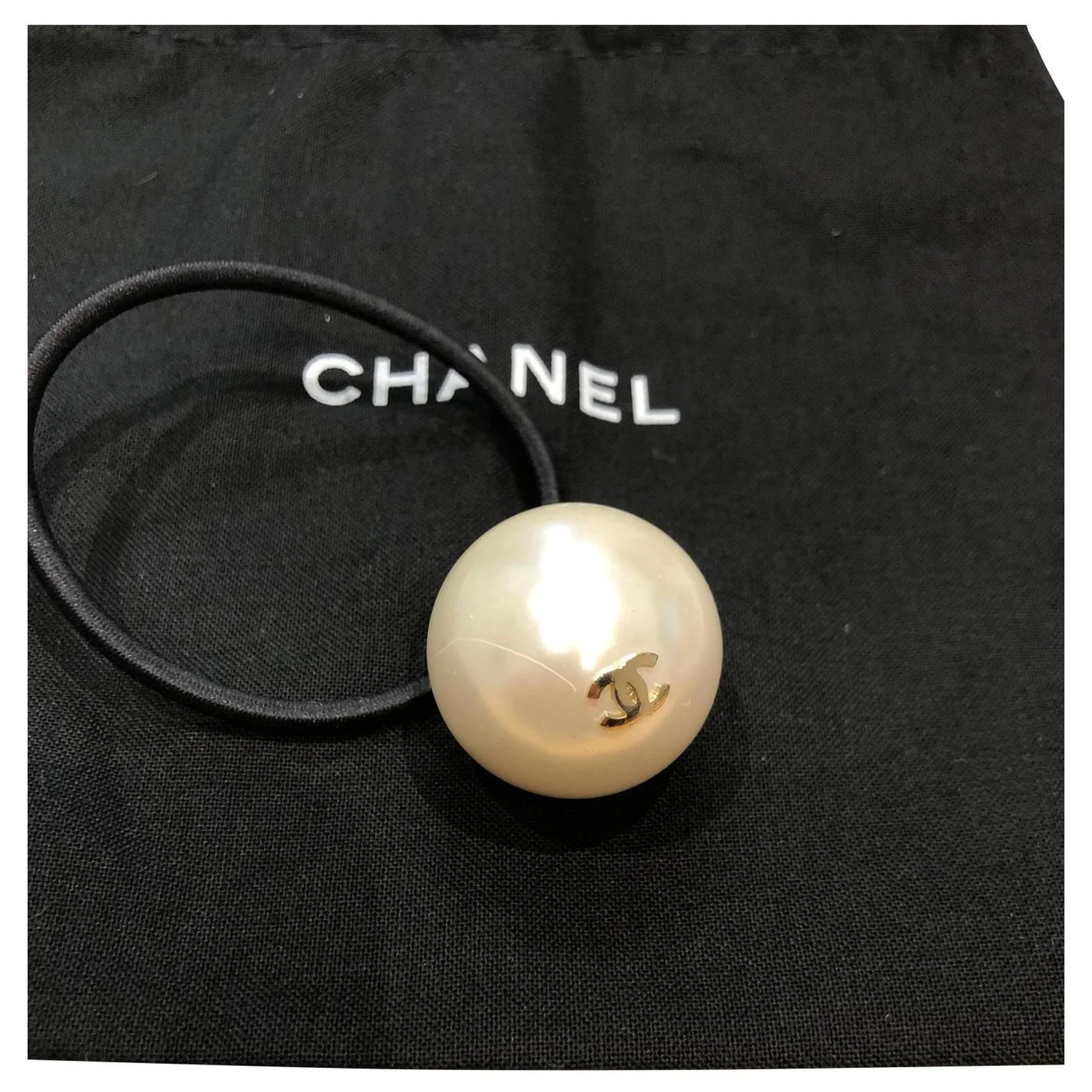 Chouchou Chanel Blanc 1 Chouchou Chanel Blanc
