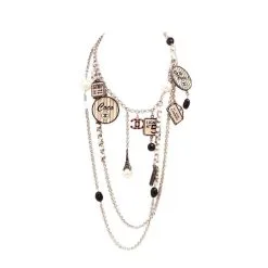 CHANEL Sautoirs T. Métal Argenté