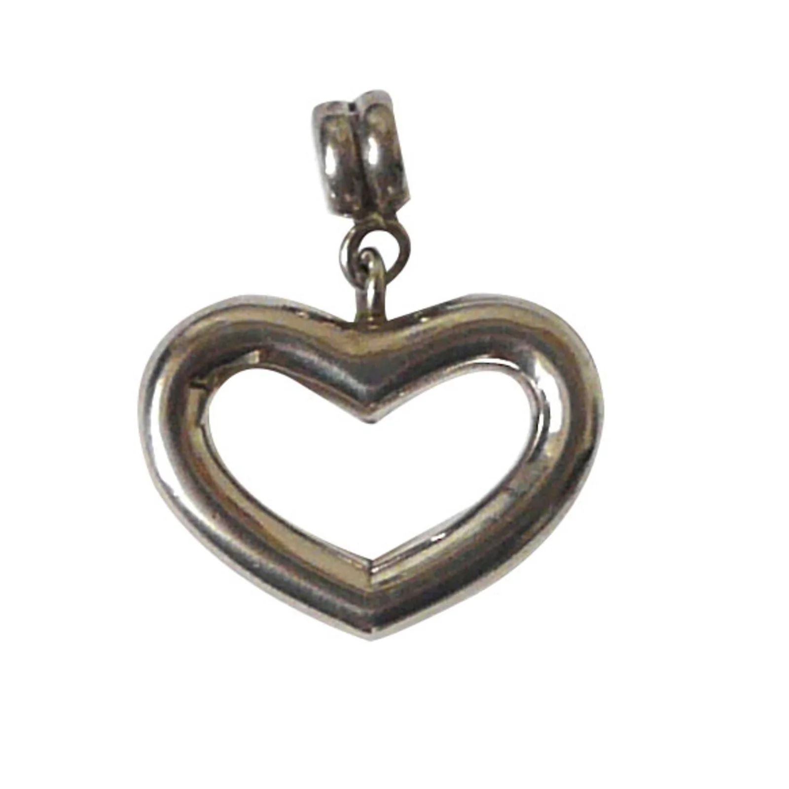 Autre Marque Coeur Pendentif Argent Massif "Agatha" Argenté 1 Autre Marque Coeur Pendentif Argent Massif "Agatha" Argenté