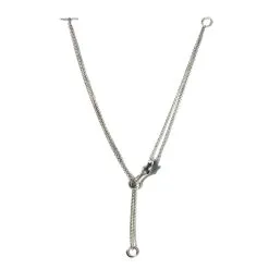Collier Sautoir Pendentif Hermès Galop Cheval En Argent Argenté