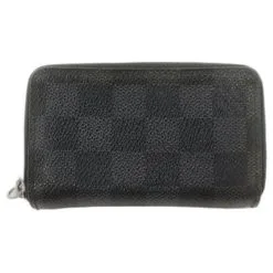 Louis Vuitton Damier Graphite Zippy Coin Wallet Zip Around Compact