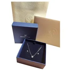 Swarovski Attirer L'ensemble Argenté Bijouterie Argentée