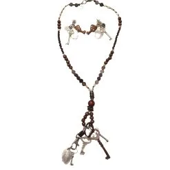 Reminiscence Parures Marron Argenté Blanc