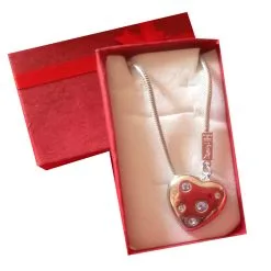 Yves Saint Laurent Pendentif Argent Et Cristaux Argenté