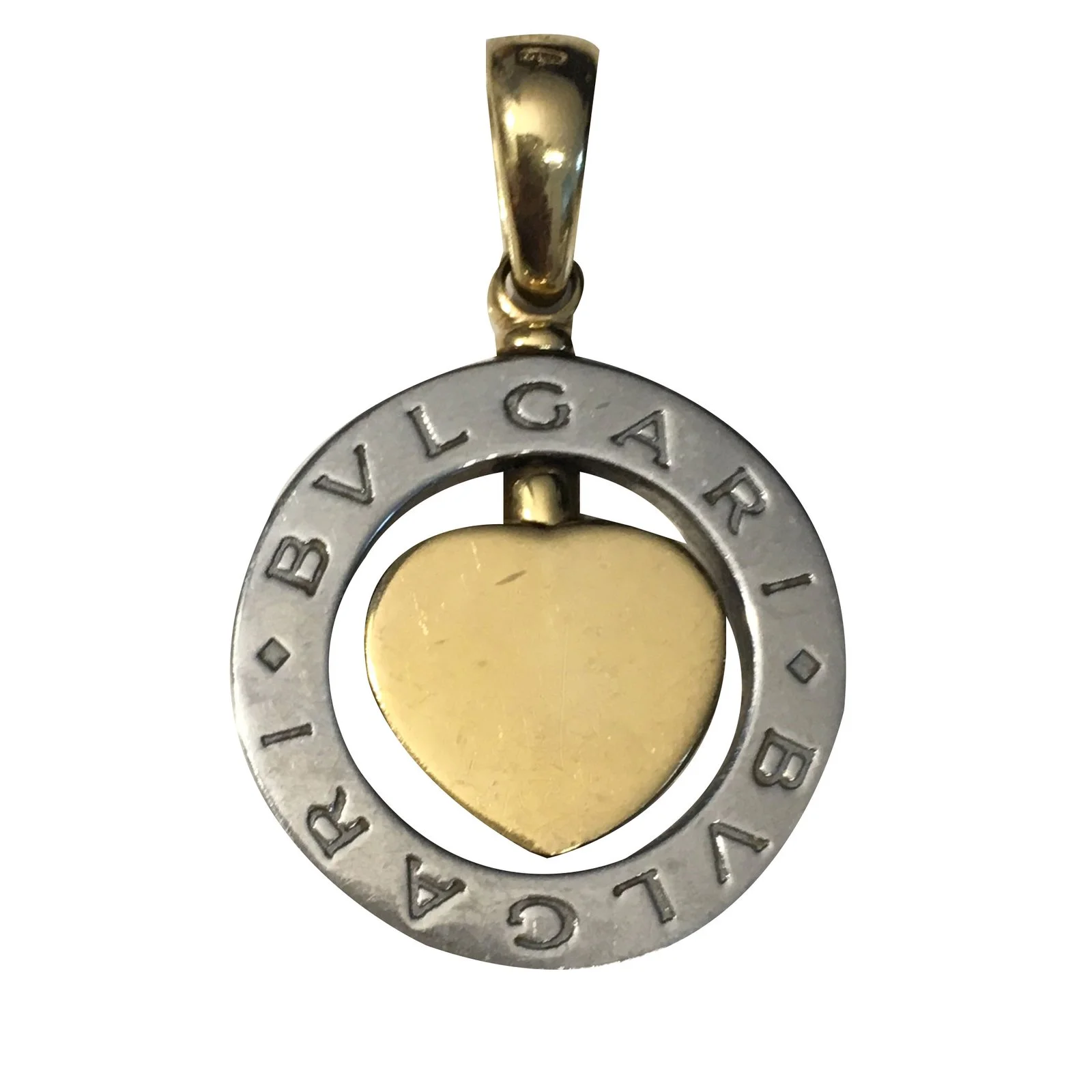 Bulgari Pendentif Argenté Doré 1 Bulgari Pendentif Argenté Doré