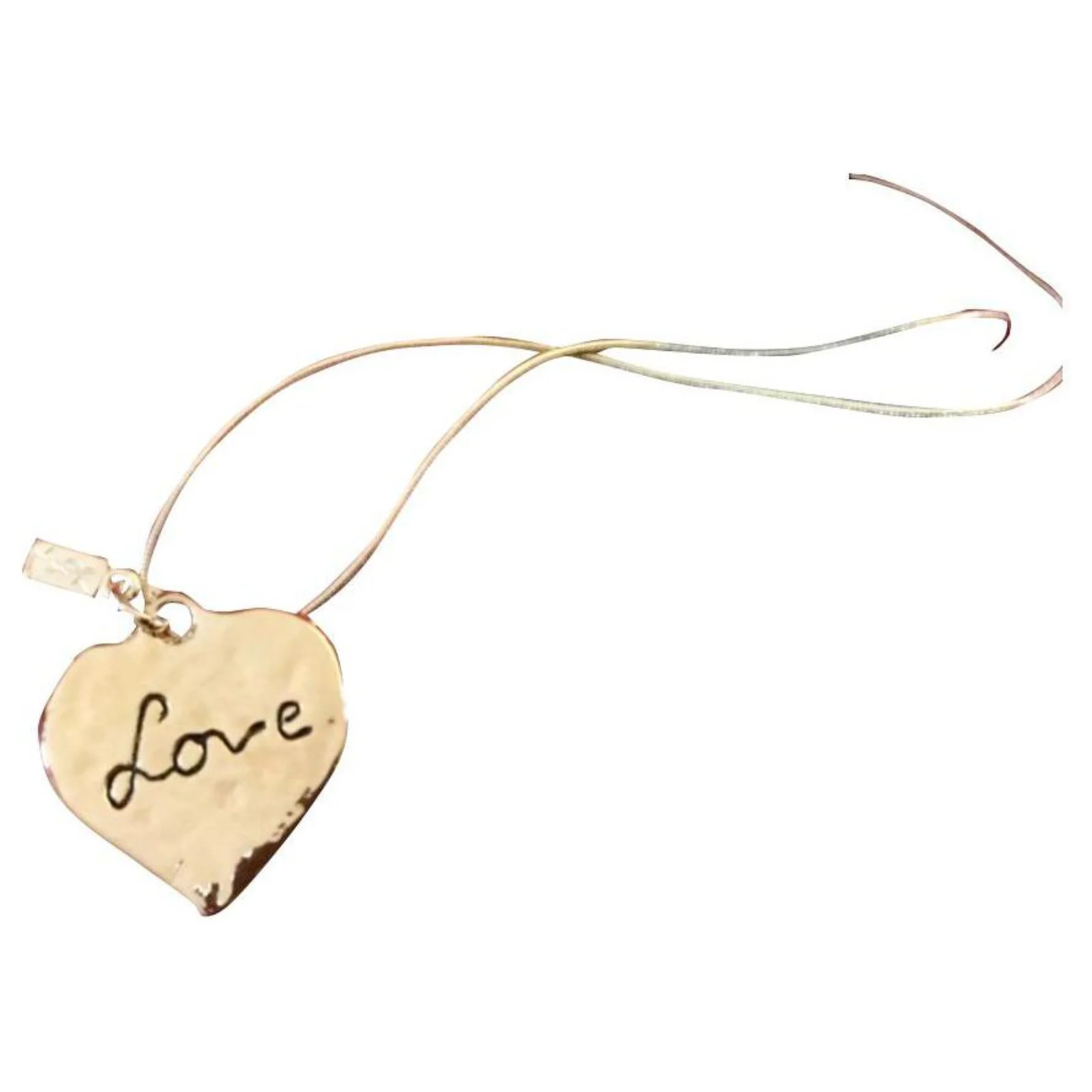 Yves Saint Laurent PENDENTIF COEUR LOVE YSL Doré 1 Yves Saint Laurent PENDENTIF COEUR LOVE YSL Doré