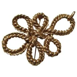 Yves Saint Laurent Pendentif/broche. Doré
