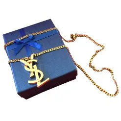 Yves Saint Laurent Pendentifs Plaqué Or Ysl Doré