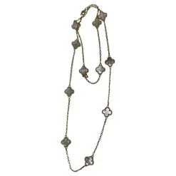 Van Cleef & Arpels Sautoir Alhambra 11 Motifs Or Jaune