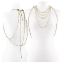 Chanel Collier De Corps Multicouche Runway Pink Pearl Rose
