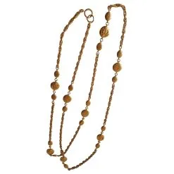 Chanel Colliers Longs Doré