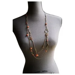 Chanel Colliers Longs Rose Doré